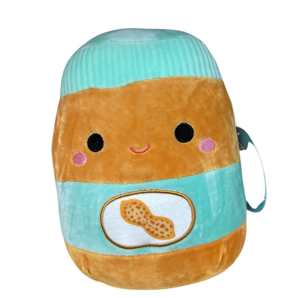 Squishmallows Antoine Peanutbutter 8” Stuffed Food Squad Plush Toy Kellytoy  NWT